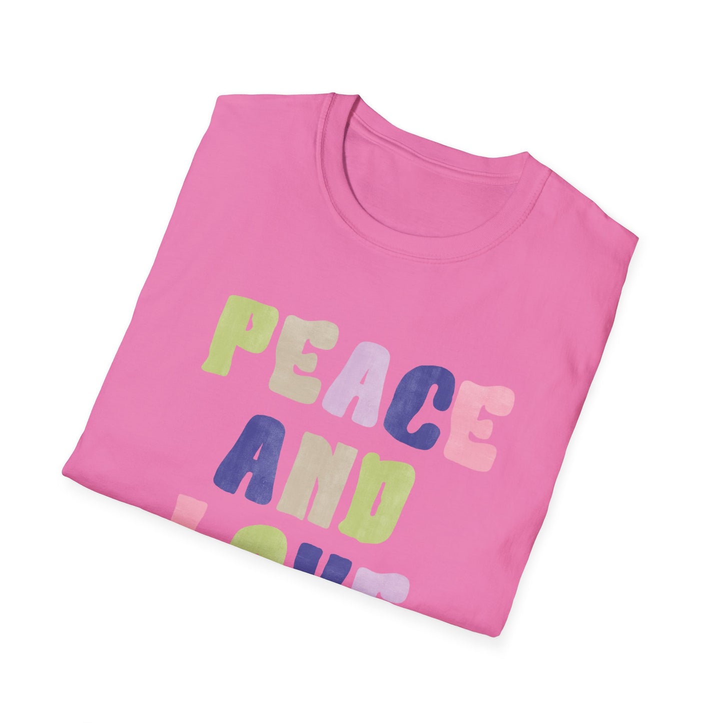 Peace and love Unisex Soft style T-Shirt
