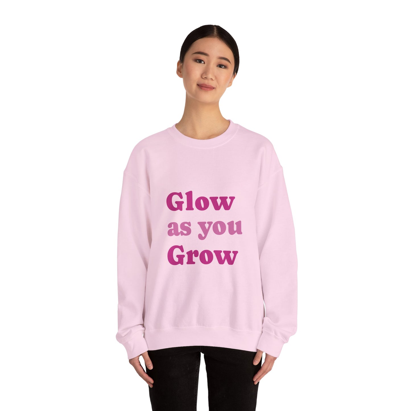 "Glow As You Grow" Unisex Heavy Blend™ Crewneck Sweatshirt