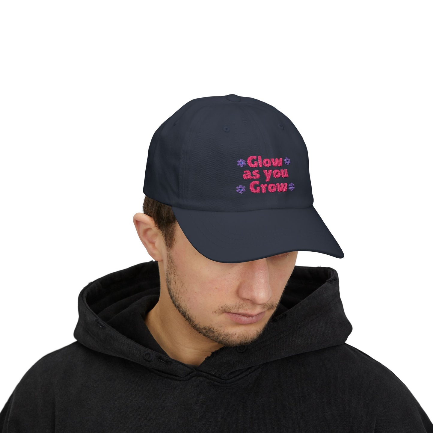 "Glow as You Grow" Embroidered Classic Dad Cap