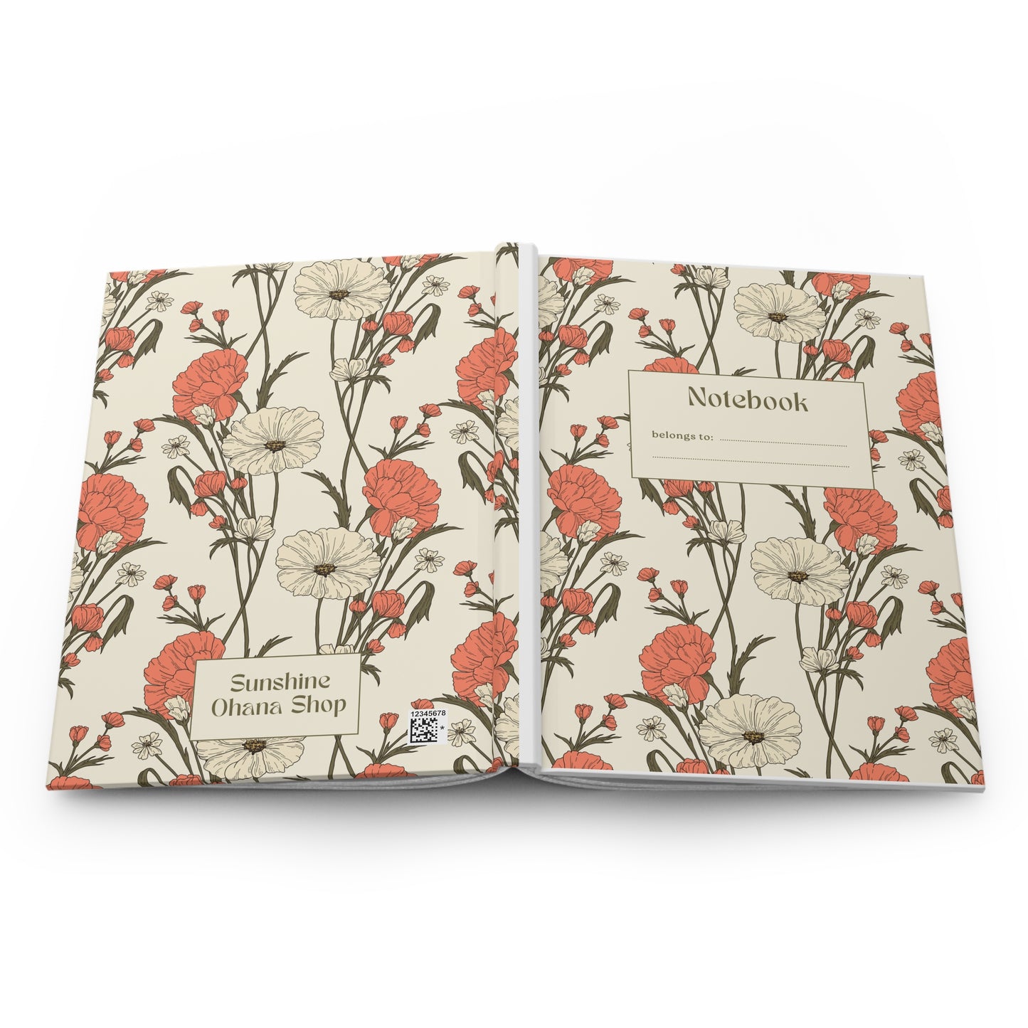 Floral Hardcover Journal