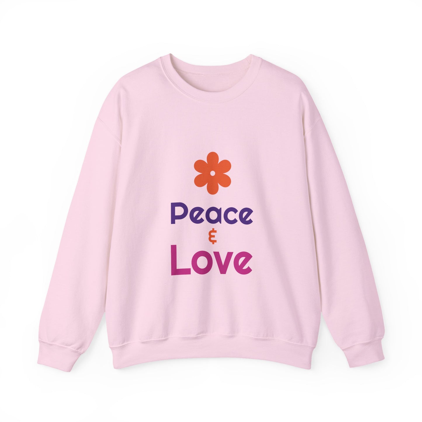 "Peace & Love" Unisex Heavy Blend™ Crewneck Sweatshirt