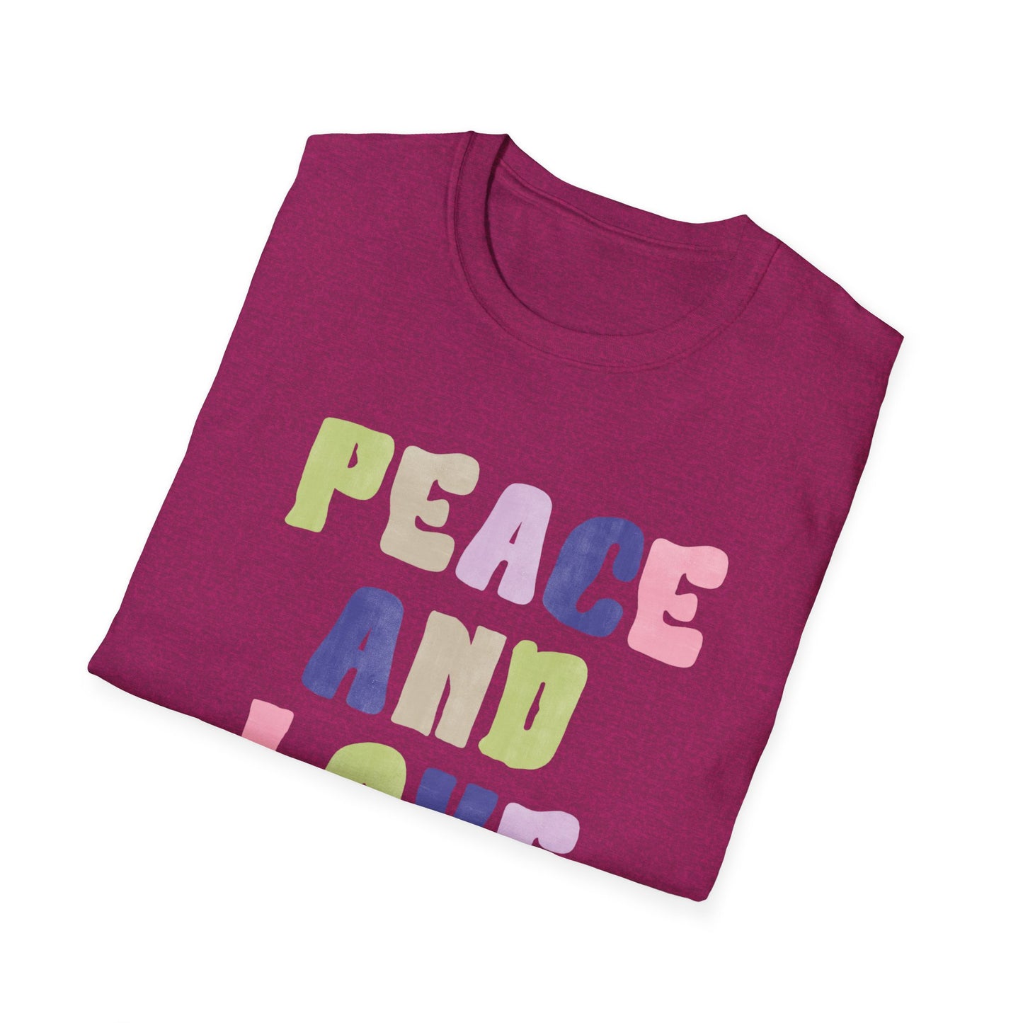 Peace and love Unisex Soft style T-Shirt