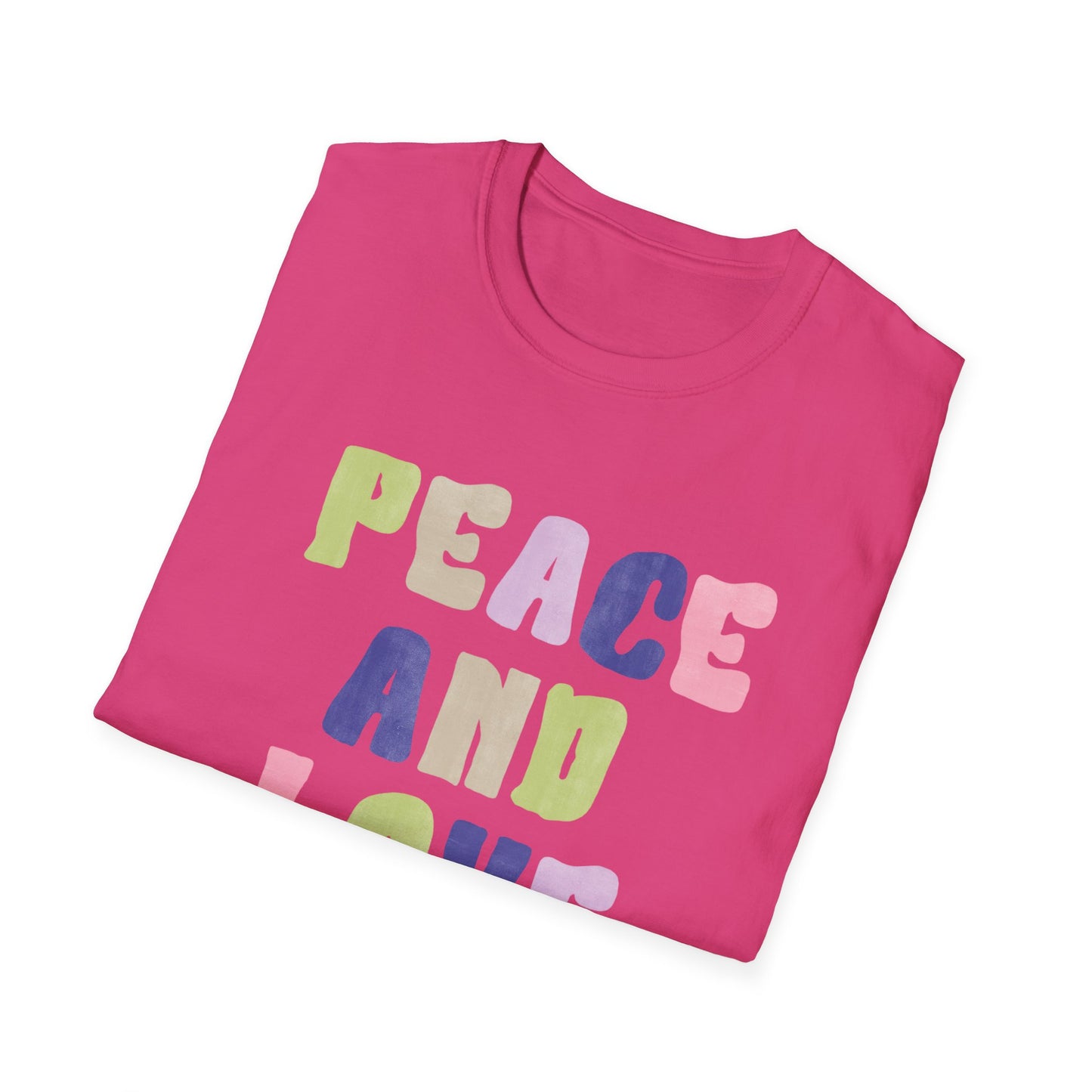 Peace and love Unisex Soft style T-Shirt