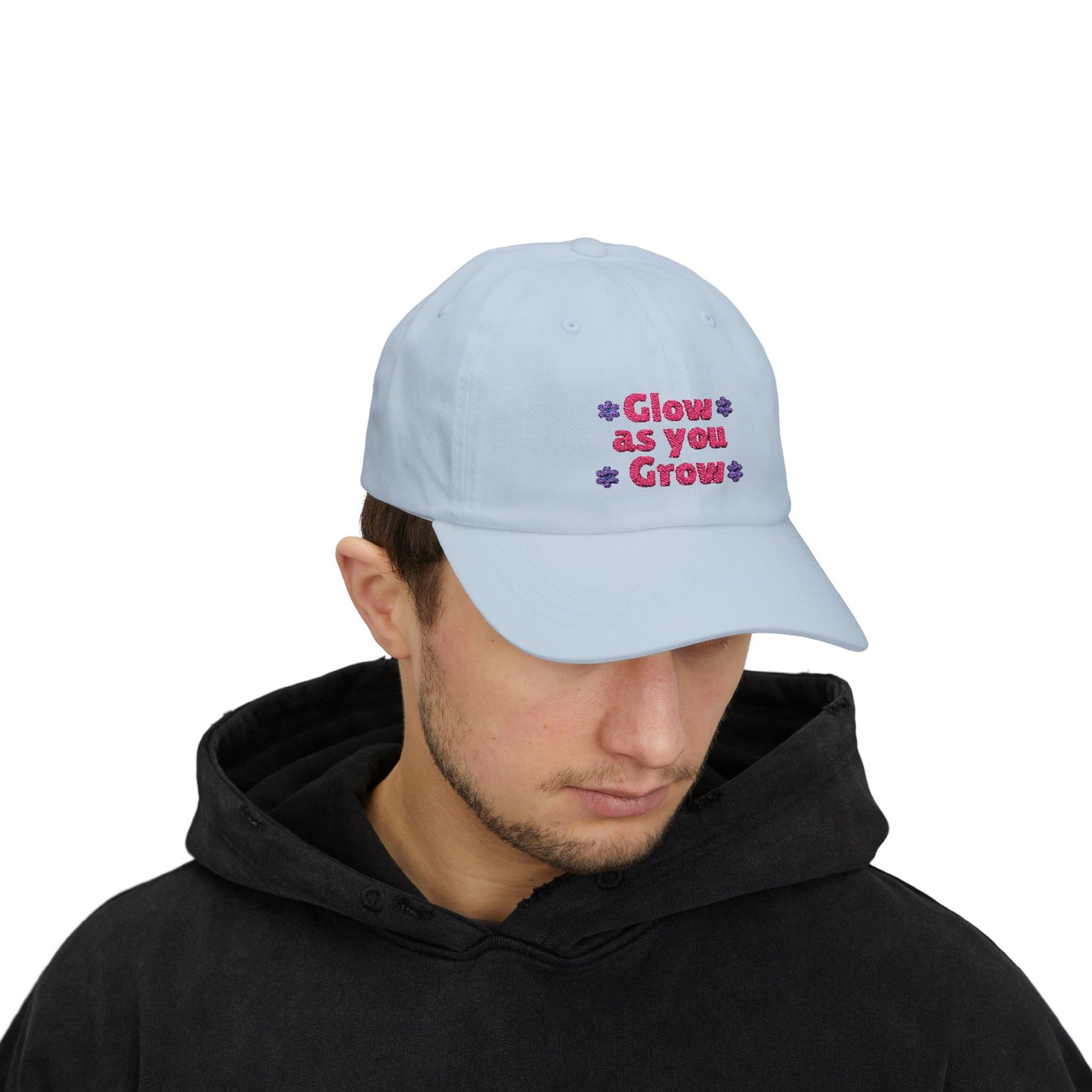 "Glow as You Grow" Embroidered Classic Dad Cap