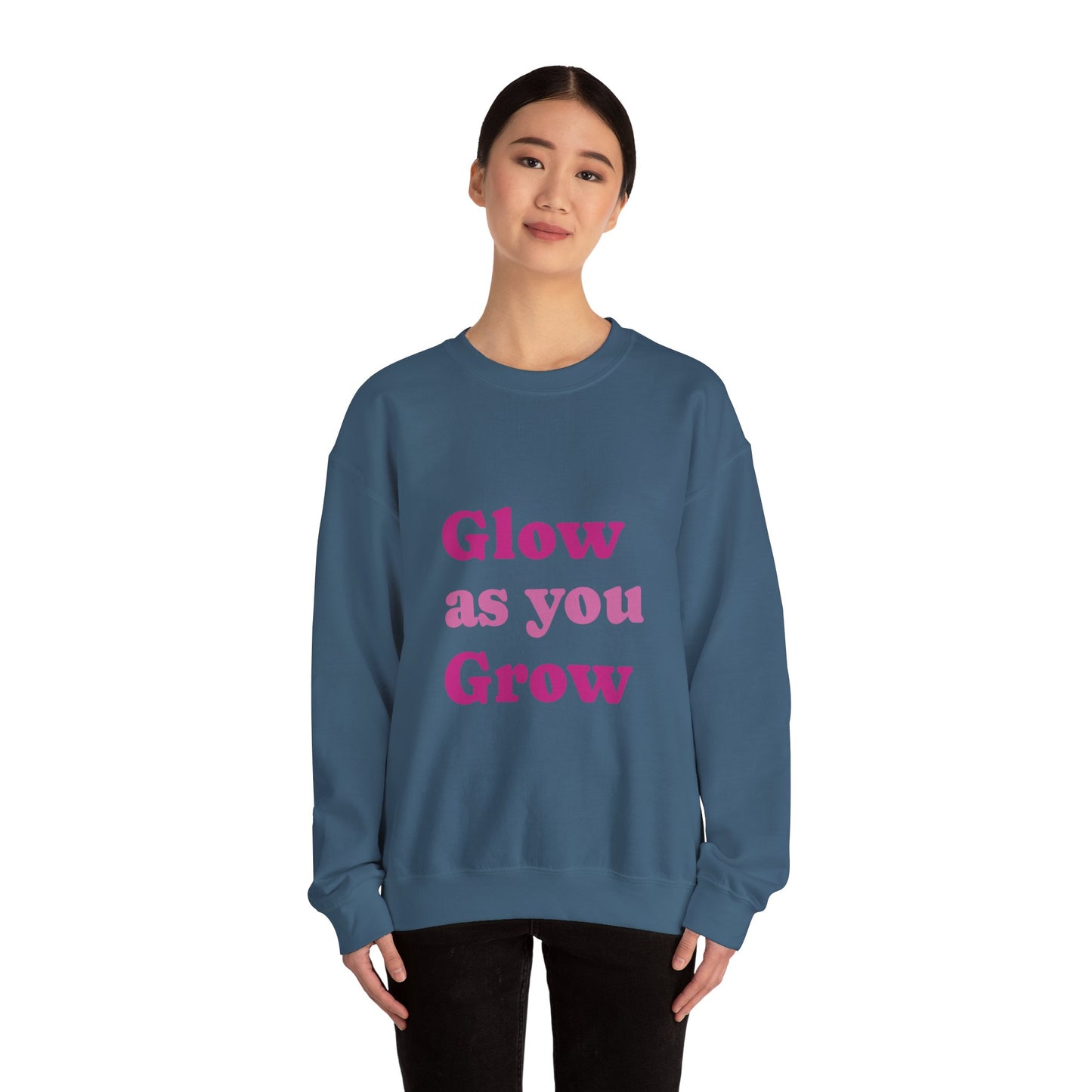 "Glow As You Grow" Unisex Heavy Blend™ Crewneck Sweatshirt