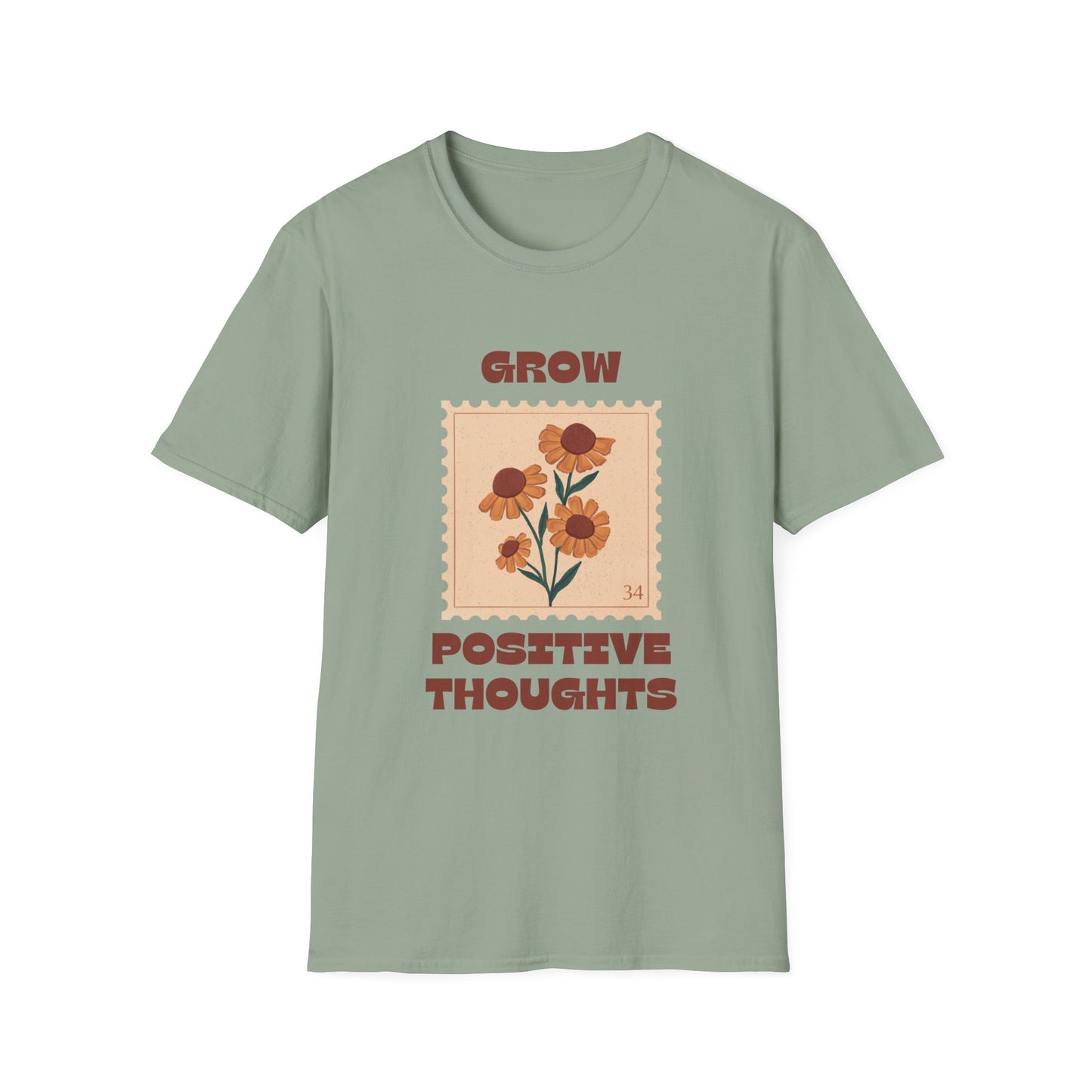 Grow Positive Thoughts Unisex Soft style T-Shirt