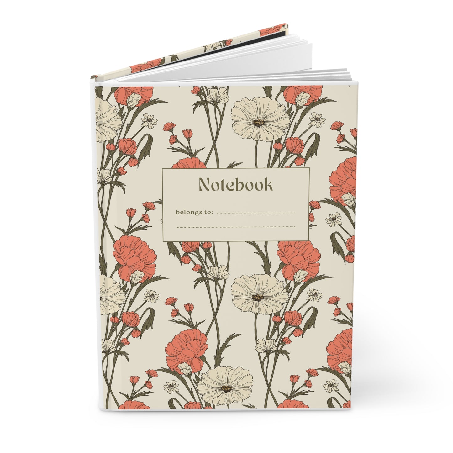 Floral Hardcover Journal