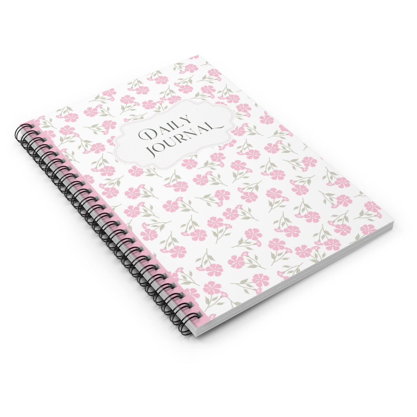 Floral Daily Journal Notebook | Spiral Bound