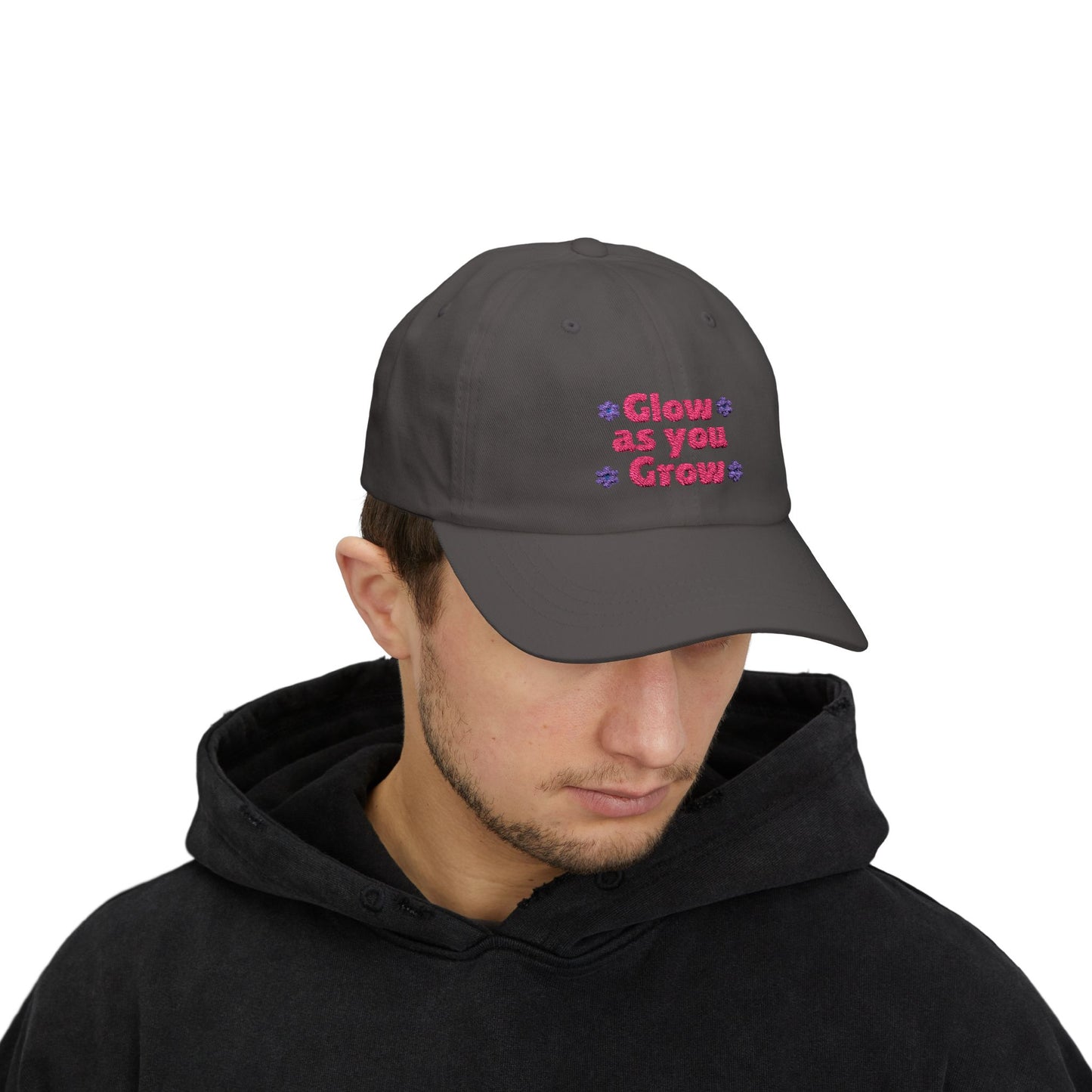 "Glow as You Grow" Embroidered Classic Dad Cap