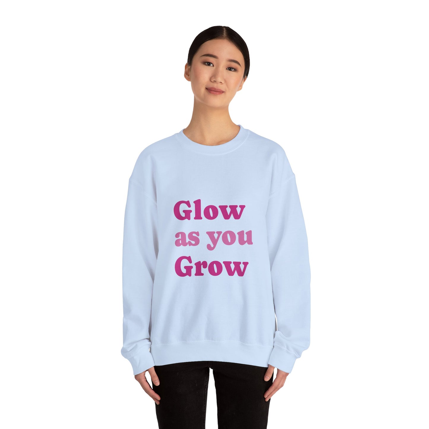 "Glow As You Grow" Unisex Heavy Blend™ Crewneck Sweatshirt