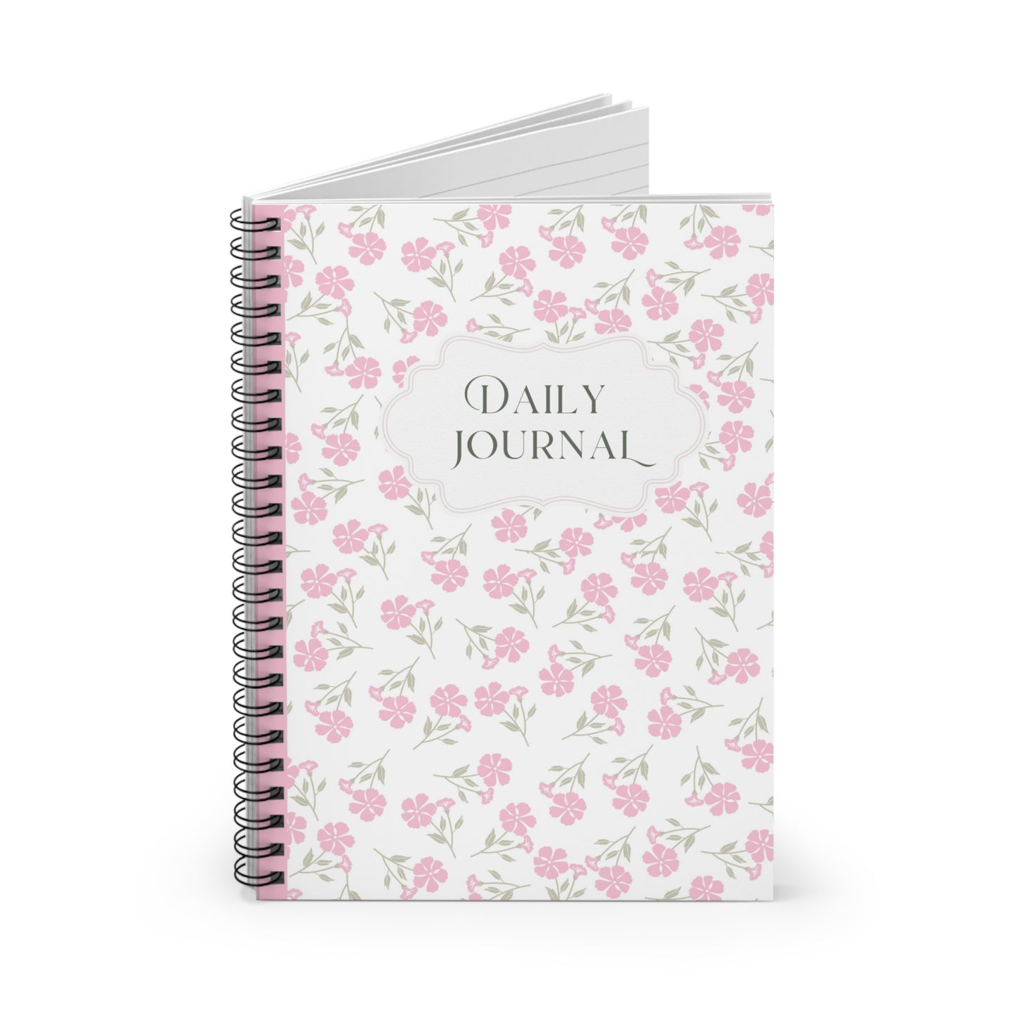 Floral Daily Journal Notebook | Spiral Bound