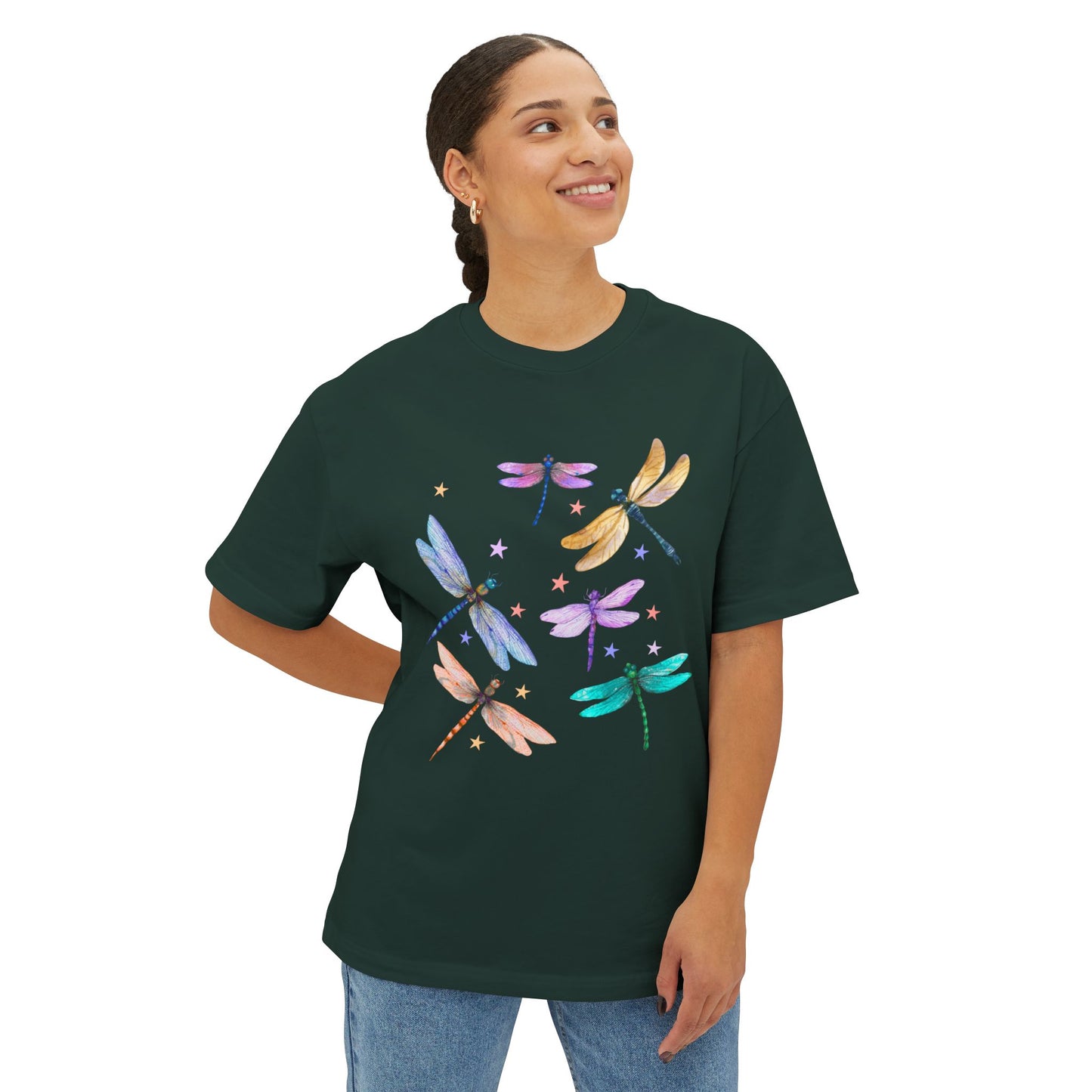 Dragonfly Unisex Oversized Boxy Tee
