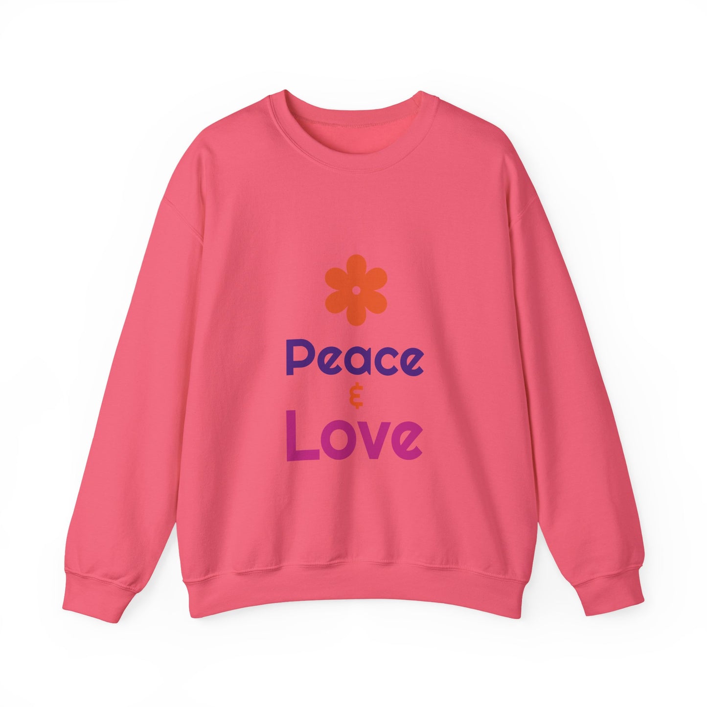 "Peace & Love" Unisex Heavy Blend™ Crewneck Sweatshirt