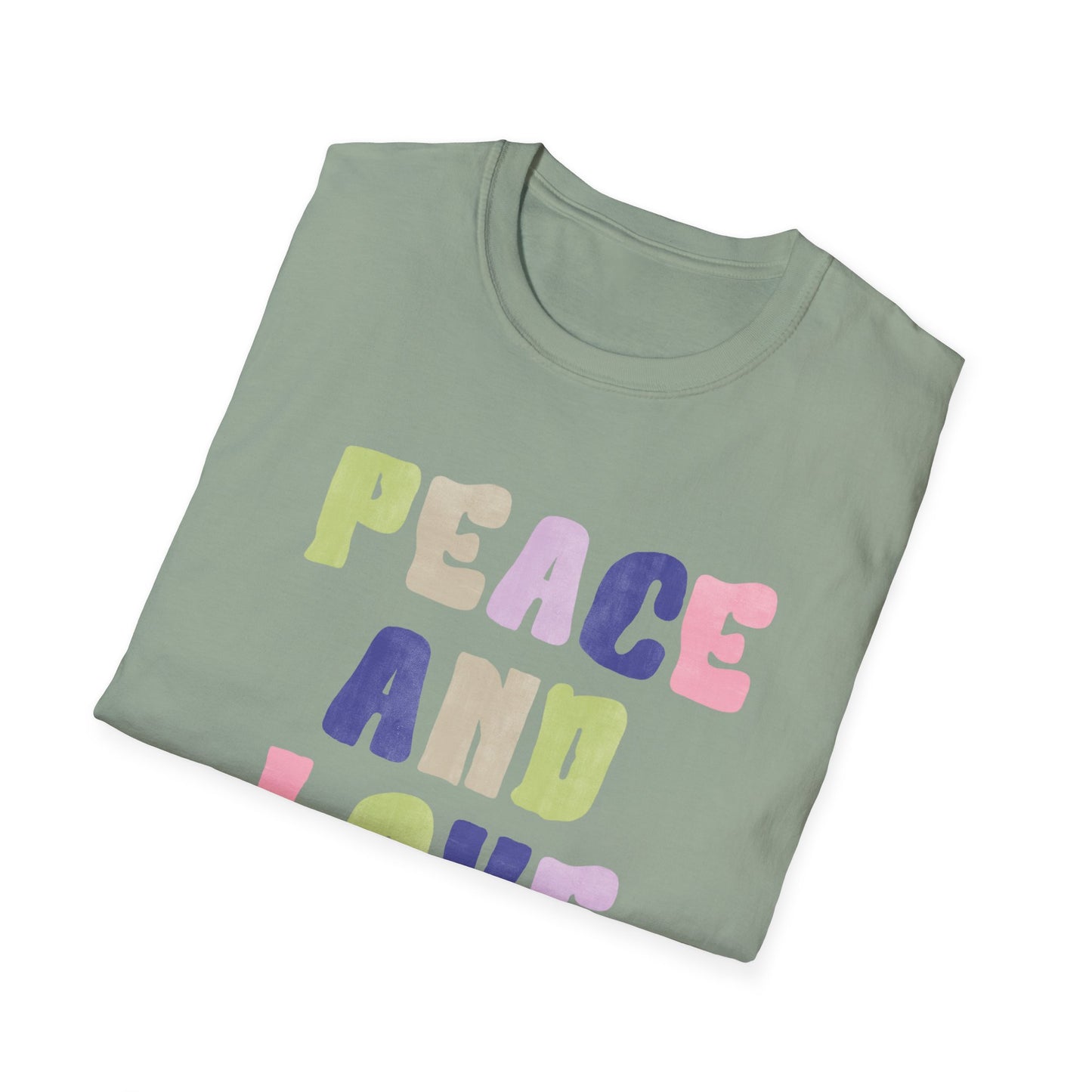 Peace and love Unisex Soft style T-Shirt
