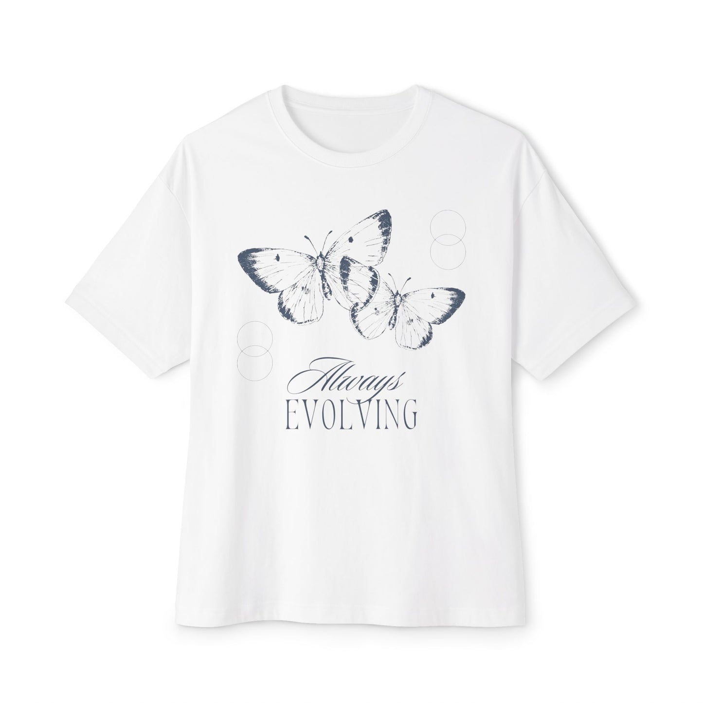 "Always Evolving" Unisex Oversized Boxy Tee