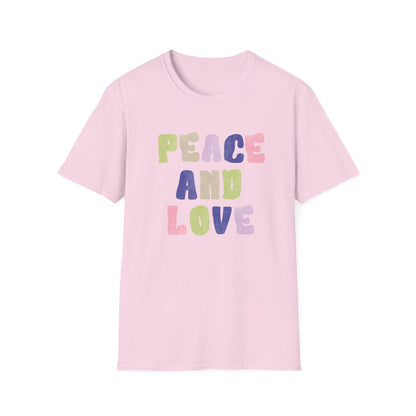 Peace and love Unisex Soft style T-Shirt