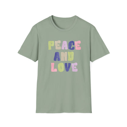 Peace and love Unisex Soft style T-Shirt
