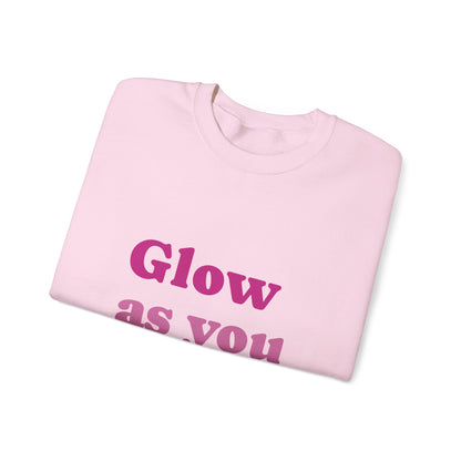 "Glow As You Grow" Unisex Heavy Blend™ Crewneck Sweatshirt