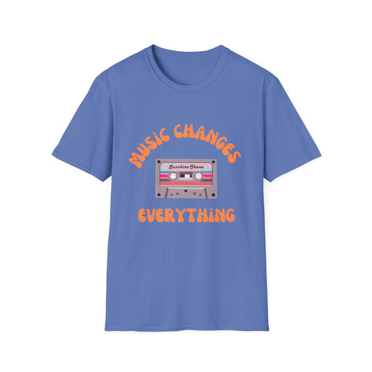 "Music Changes Everything" Unisex Softstyle T-Shirt