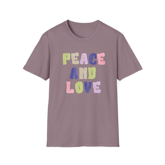 Peace and love Unisex Soft style T-Shirt