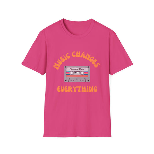 "Music Changes Everything" Unisex Softstyle T-Shirt