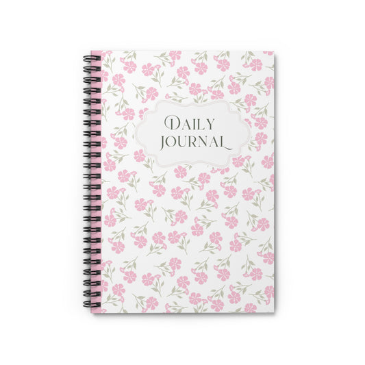 Floral Daily Journal Notebook | Spiral Bound
