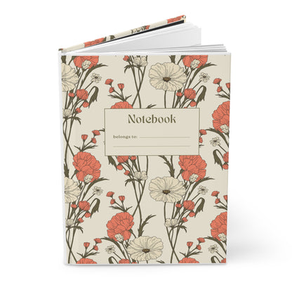 Floral Hardcover Journal