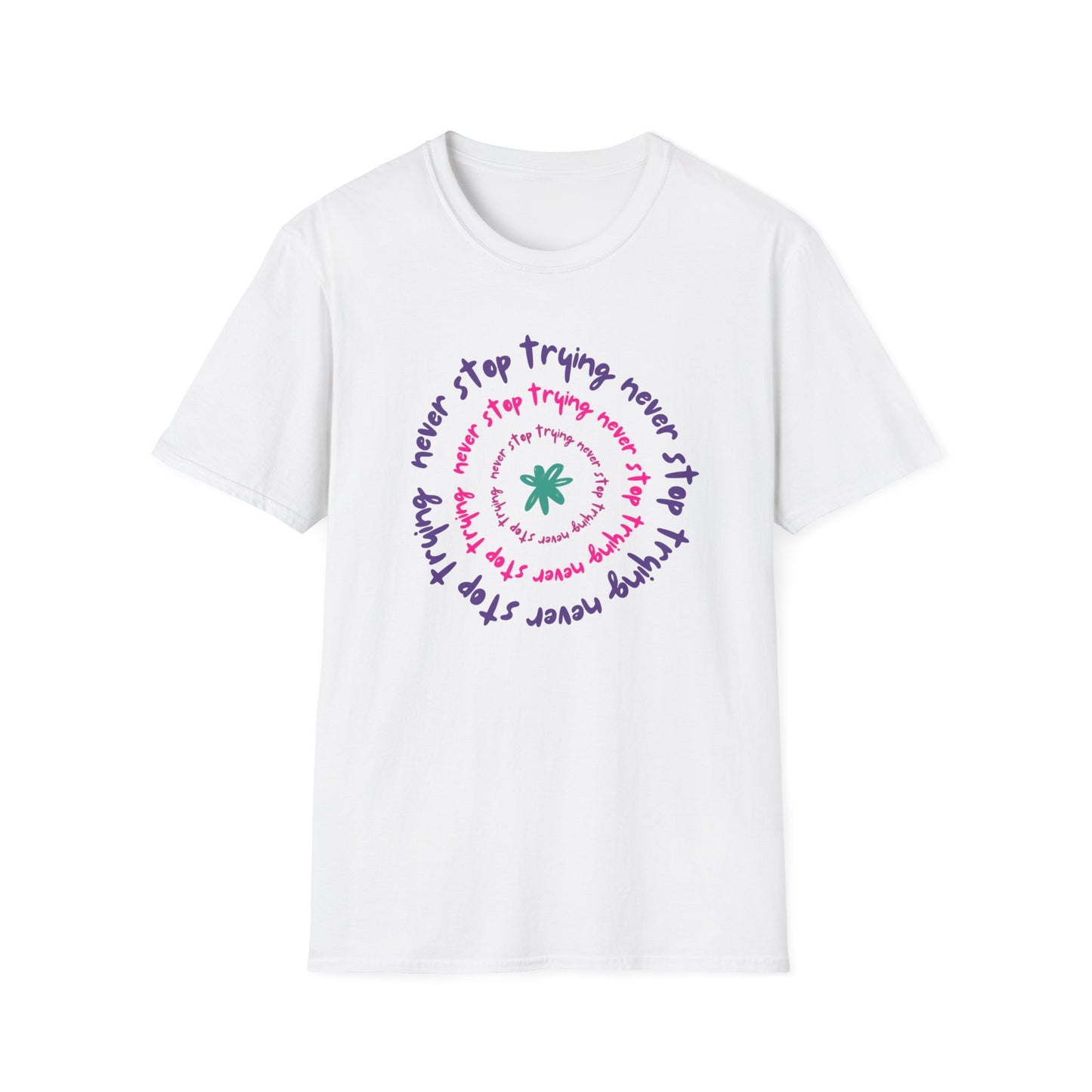 Never stop Unisex Soft style T-Shirt