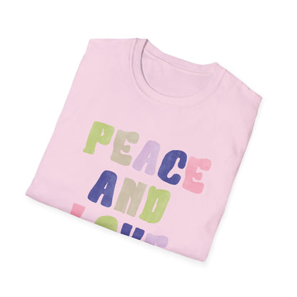 Peace and love Unisex Soft style T-Shirt
