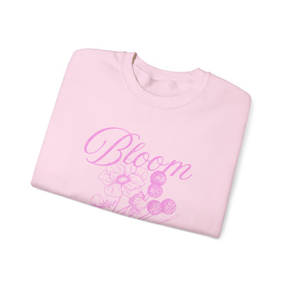 "Bloom Where You Are Planted" Unisex Heavy Blend™ Crewneck Sweatshirt