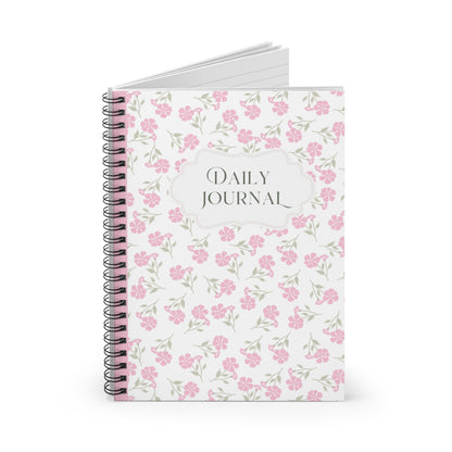 Floral Daily Journal Notebook | Spiral Bound