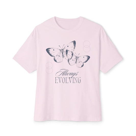 "Always Evolving" Unisex Oversized Boxy Tee