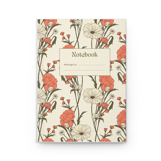 Floral Hardcover Journal