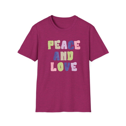 Peace and love Unisex Soft style T-Shirt